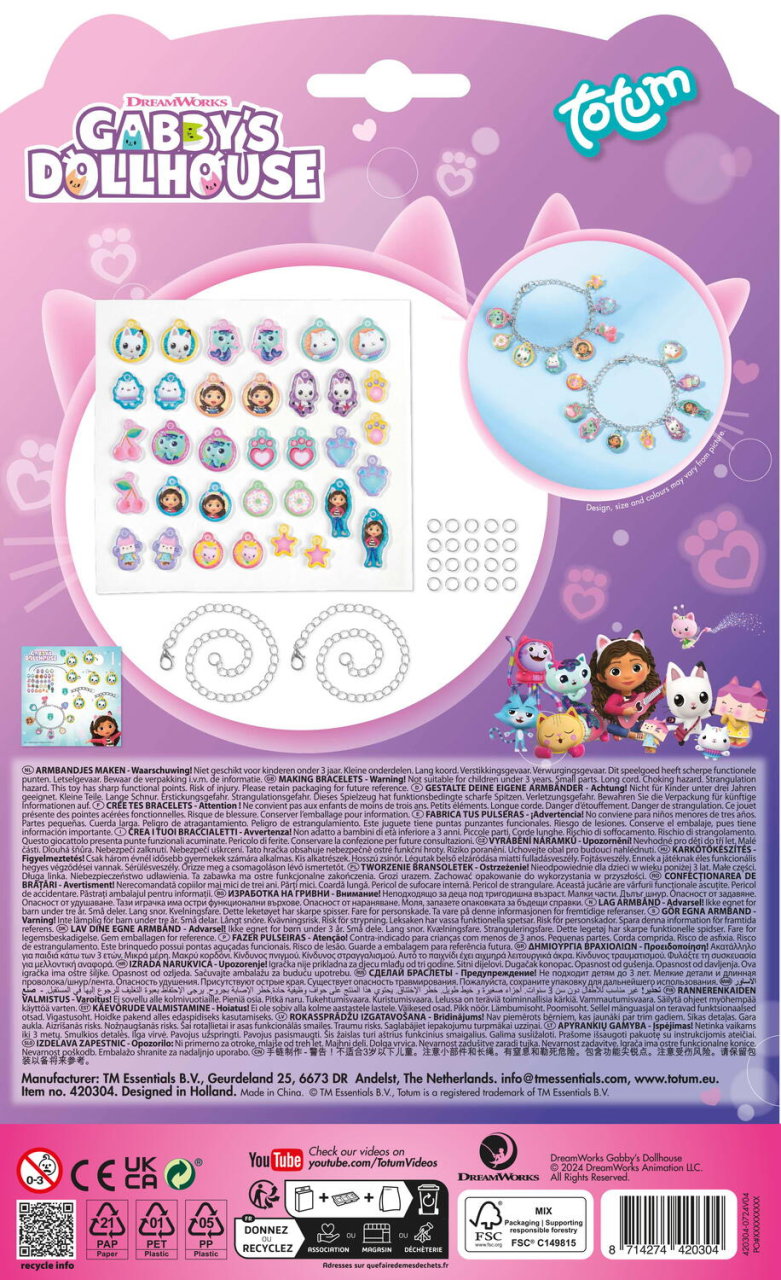 Set bratari cu pandantive - Gabby's Dollhouse [3]