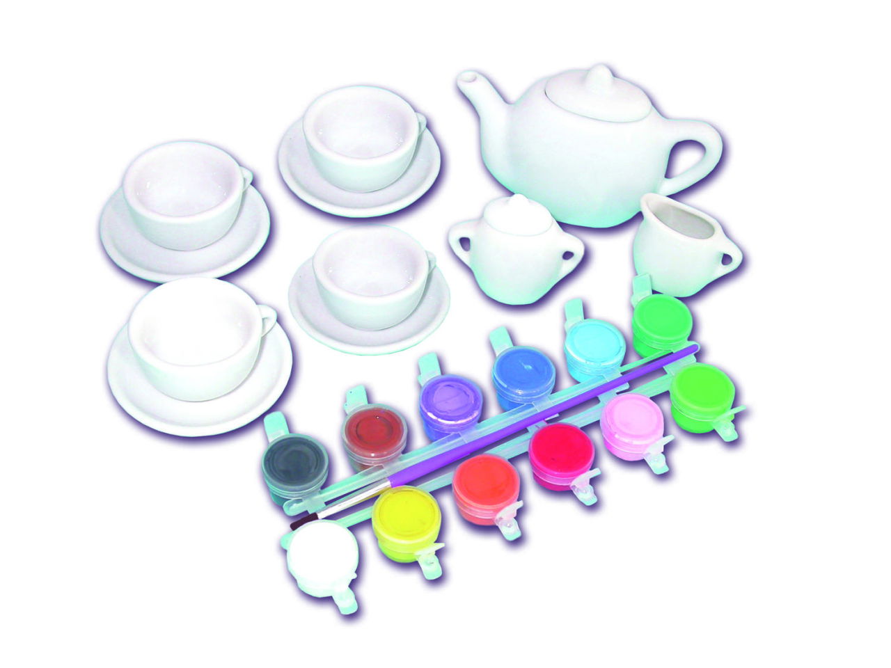 Set ceramica: Picteaza un set de ceai [4]