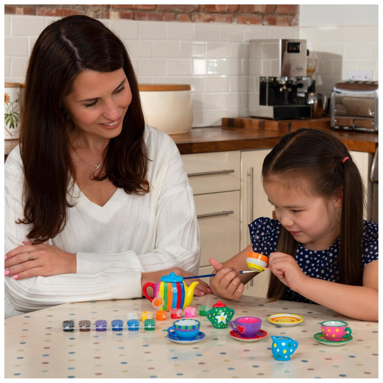 Set ceramica: Picteaza un set de ceai [7]