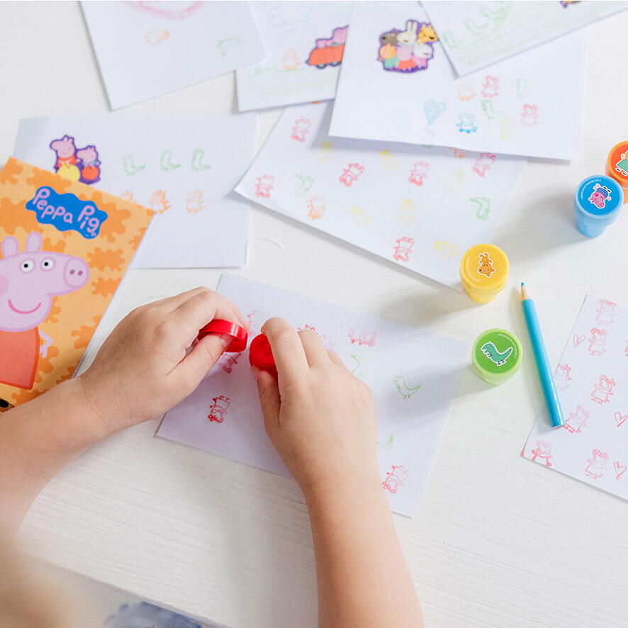 Set creativ cu stampile - Peppa Pig [7]