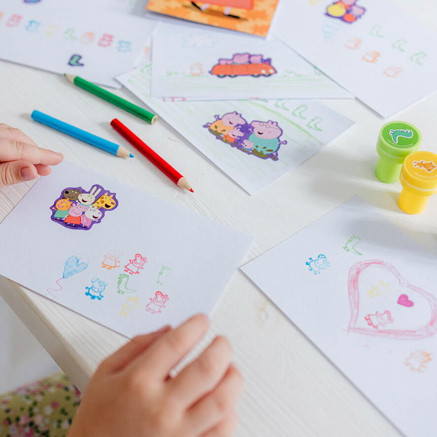 Set creativ cu stampile - Peppa Pig [6]