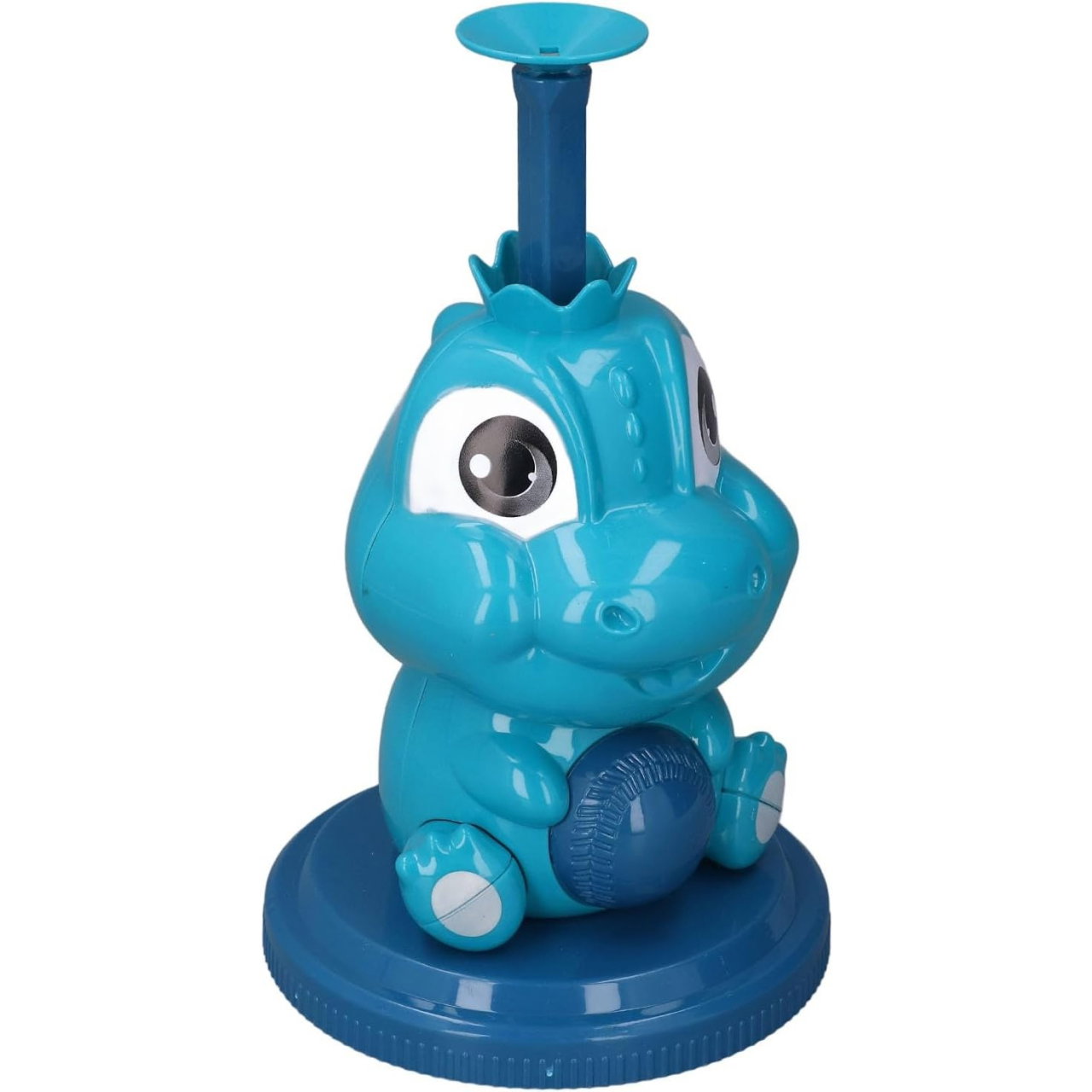 Set de Baseball 5 Piese pentru Copii, Flippy, Jucarie Dinosaur Press, 14x23 cm, Verde/Albastru [5]