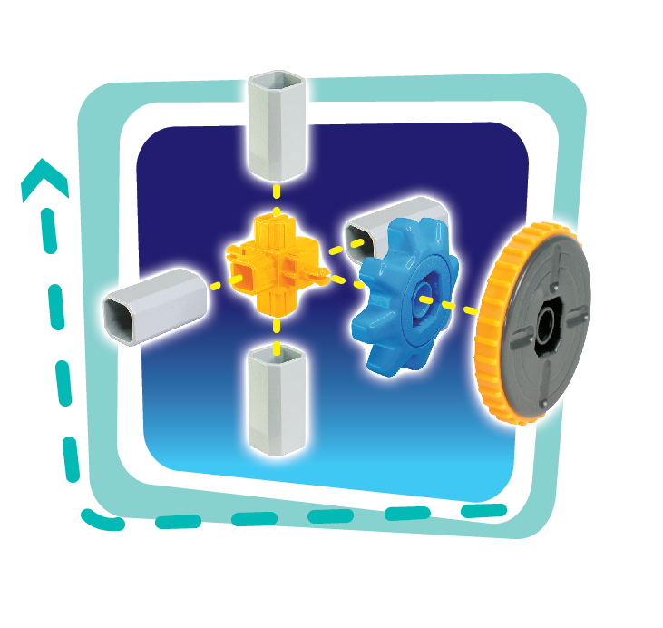 Set de constructie 3 in 1 STEM - Robotel & masinute saniter [5]