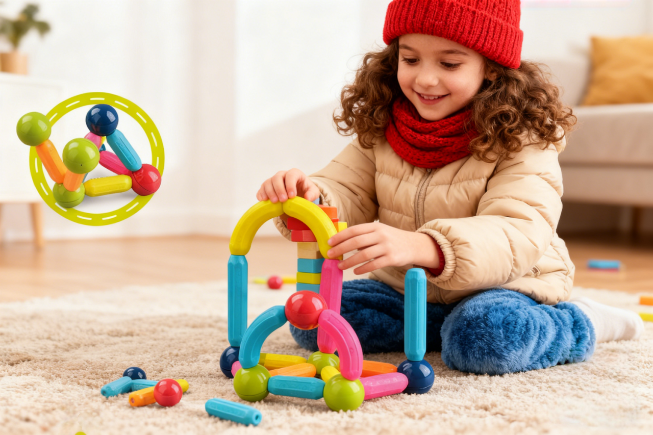 Set de constructie magnetic - Forme 3D (25 piese) [6]