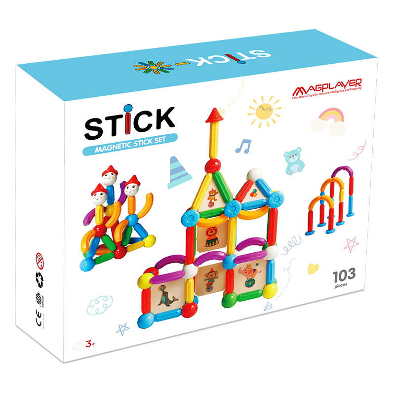 Set de constructie magnetic - STICK (103 piese) [2]