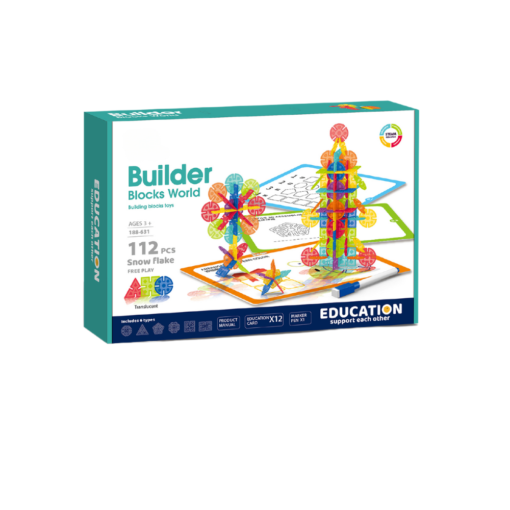 Set de constructie STEAM - Fulgi de zapada (112 piese) [1]