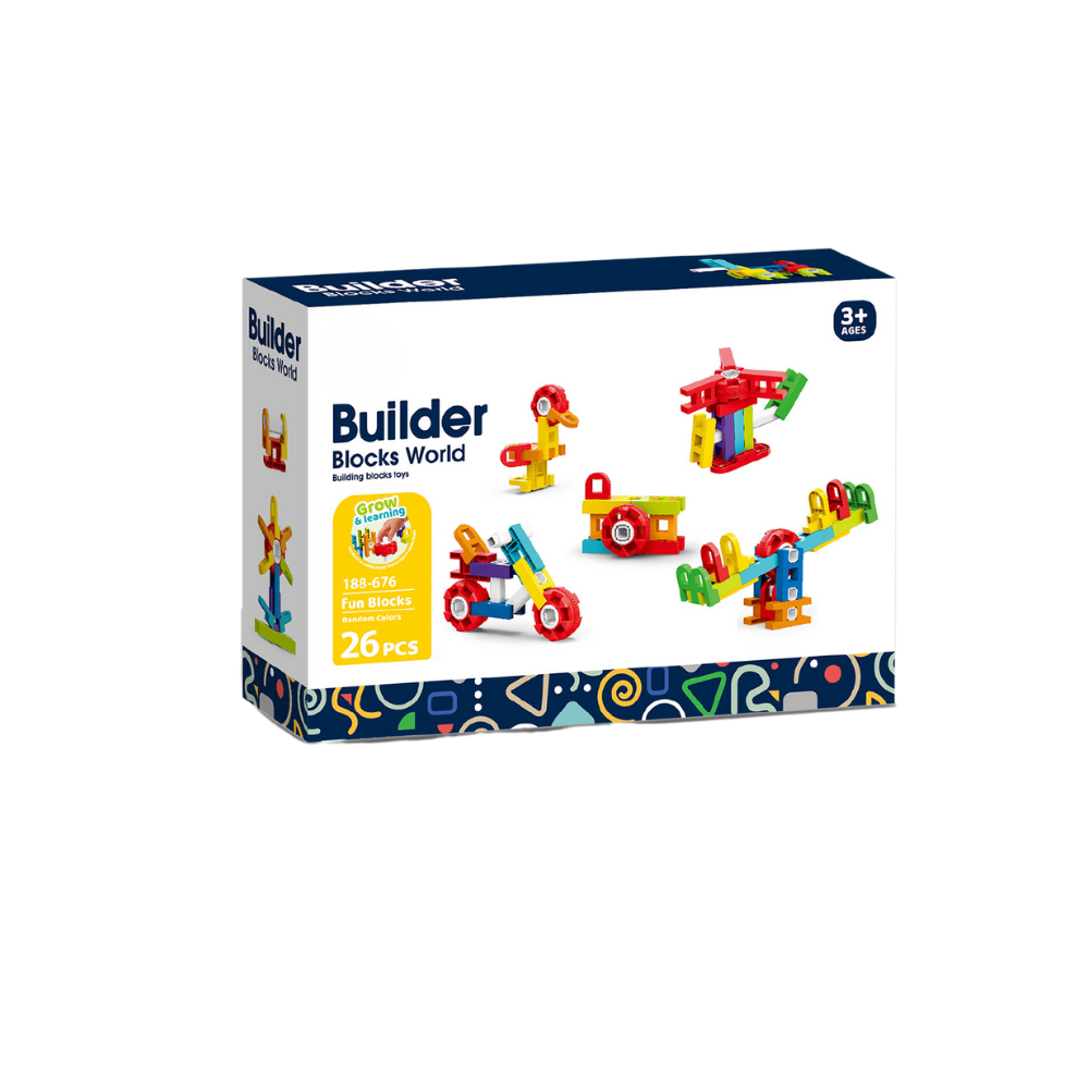 Set de constructie STEAM - Fun Blocks (26 piese) [1]