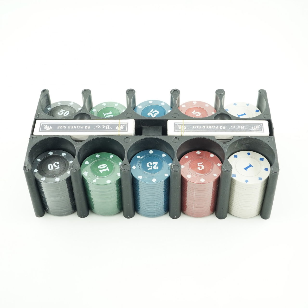 Set de Poker Complex cu 200 de jetoane Flippy, Include 2 seturi de carti, Texas Hold`em set, portabil, cutie depozitare [2]