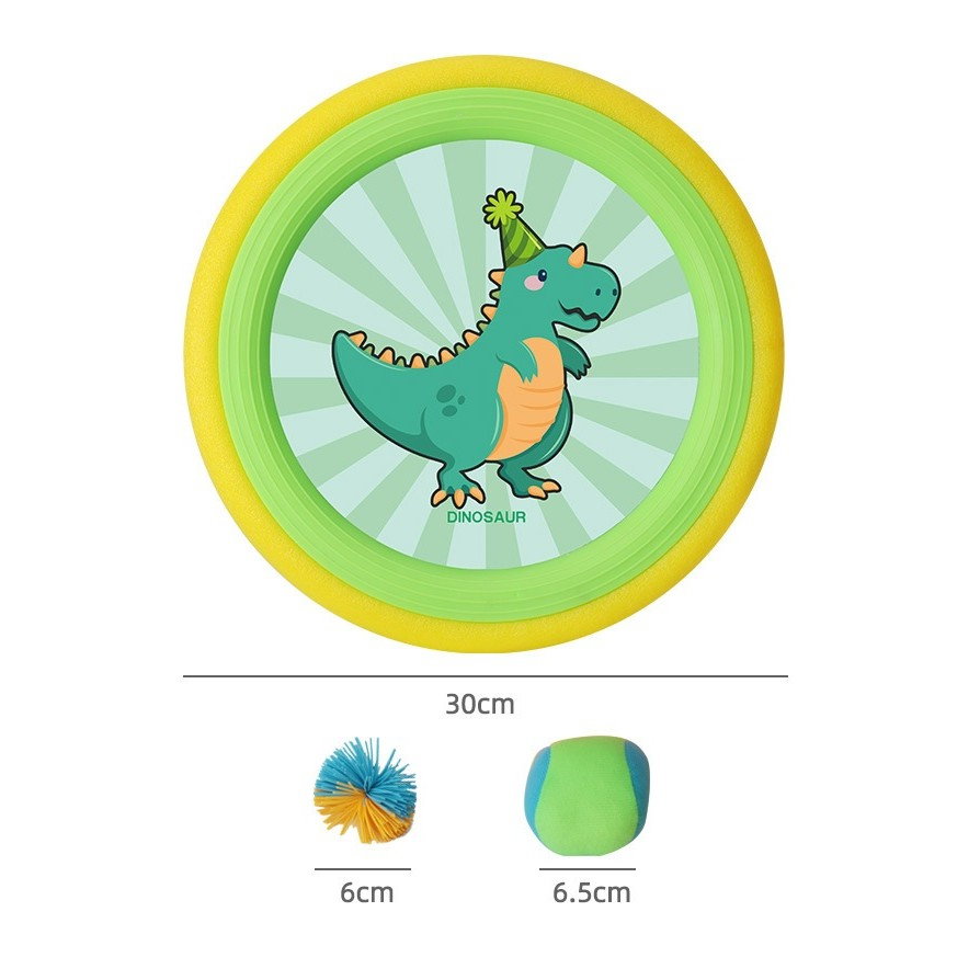 Set Interactiv Frisbee, Fippy, pentru Copii, 2 Palete Elastice, Diametru 30 cm, 4 Mingi, + 3 Ani, Design Animat, Multicolor [2]