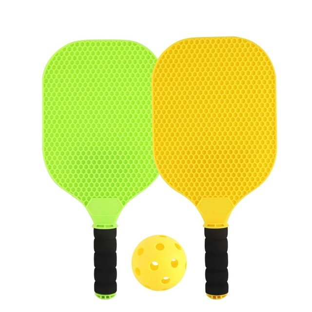 Set Joc de Ping-Pong, Flippy, 2 Palete, 1 Minge, + 6 Ani, 37.5 x 18 x 3 cm, Galben/Verde [1]
