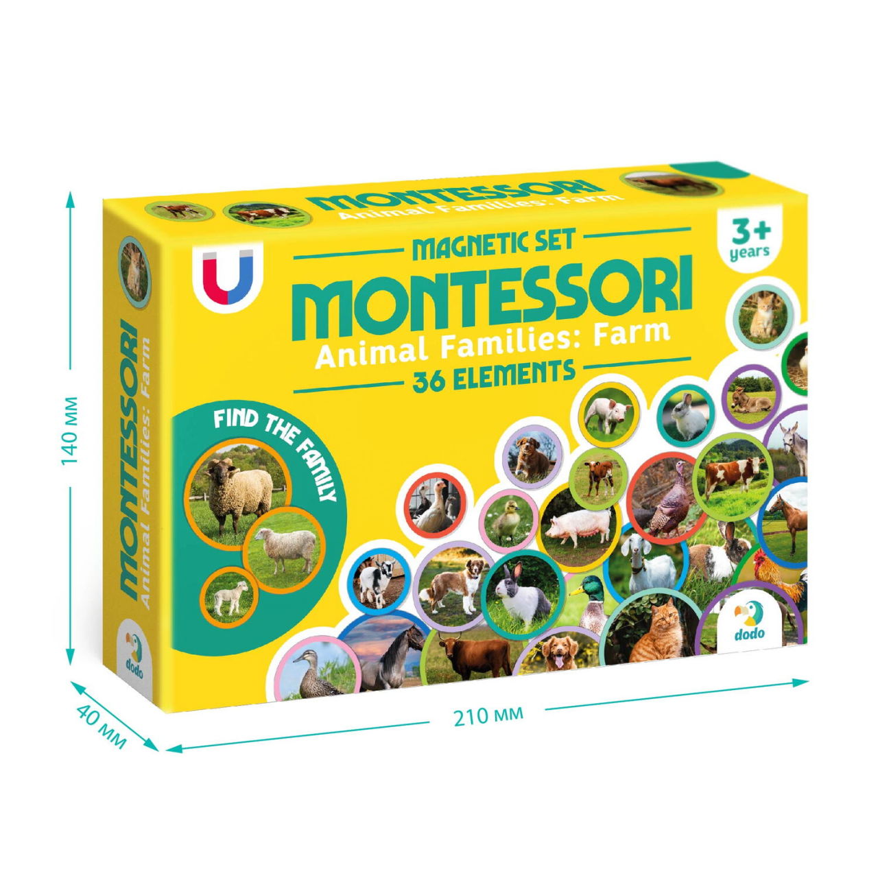 Set magneti Montessori - Animale de la ferma [4]