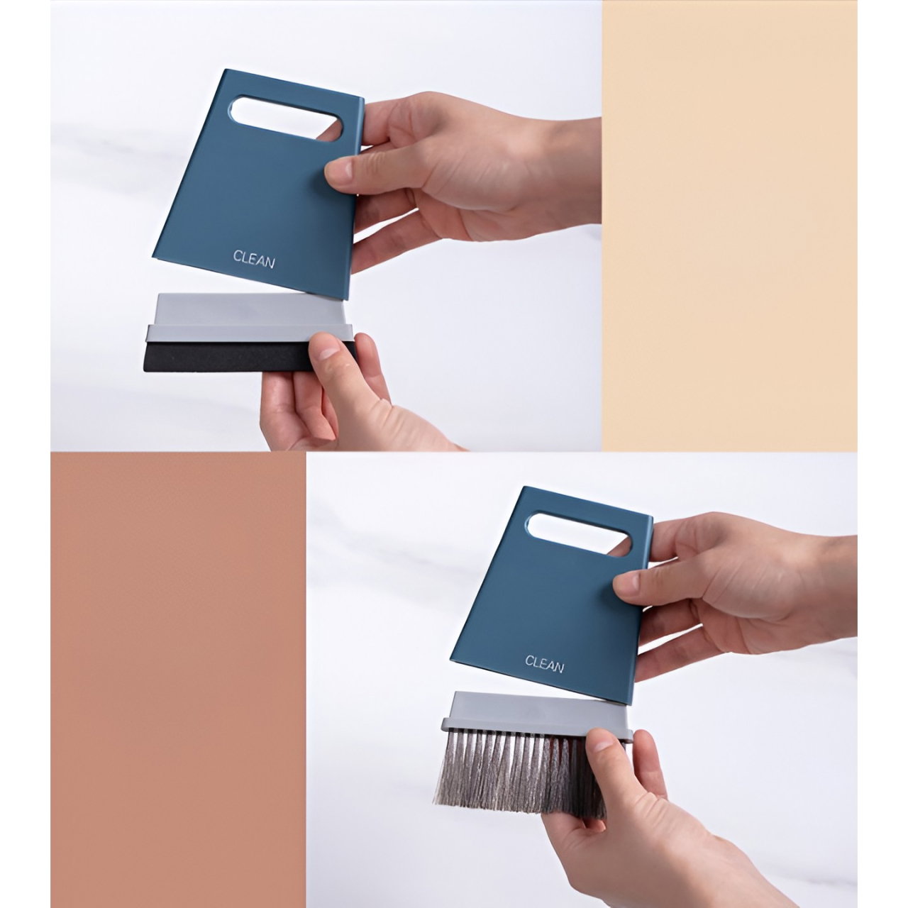 Set Mini Matura si Faras, Flippy, Uz Casnic, Doua Perii, pentru Birou, Bucatarie, Casa, 19.5x13.8x3.6 cm, Albastru [2]