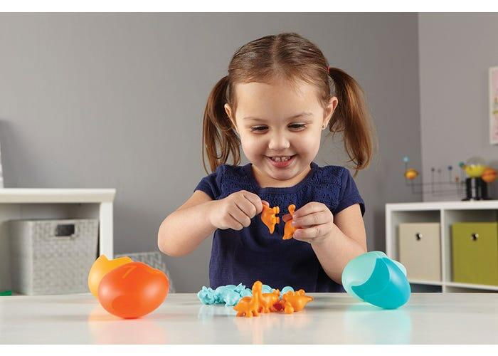 Set pentru sortat si numarat - Dinozauri colorati [5]