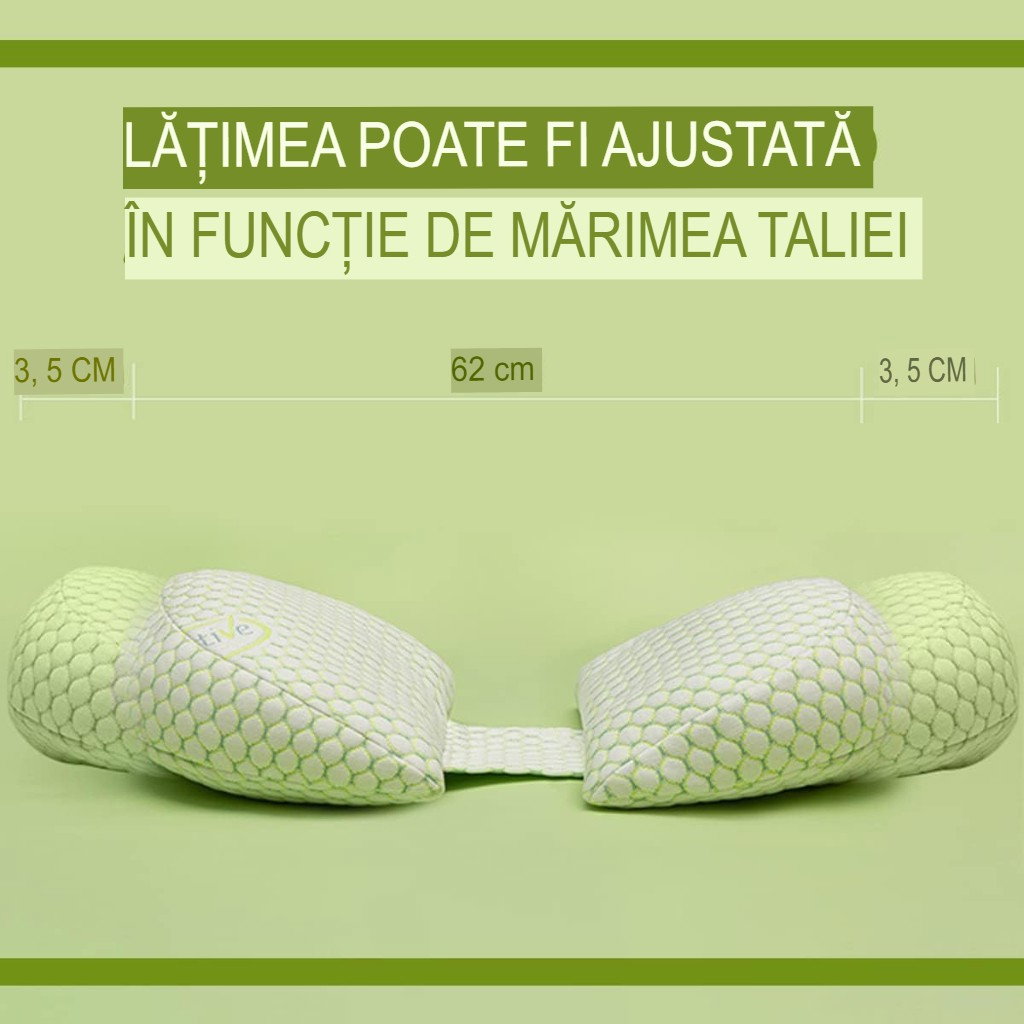 Set Perna pentru Gravide, Flippy, Husa Detasabila, Utilizare in Forma H si U, Reglabila, Latime Ajustabila, Proactive, Verde [6]