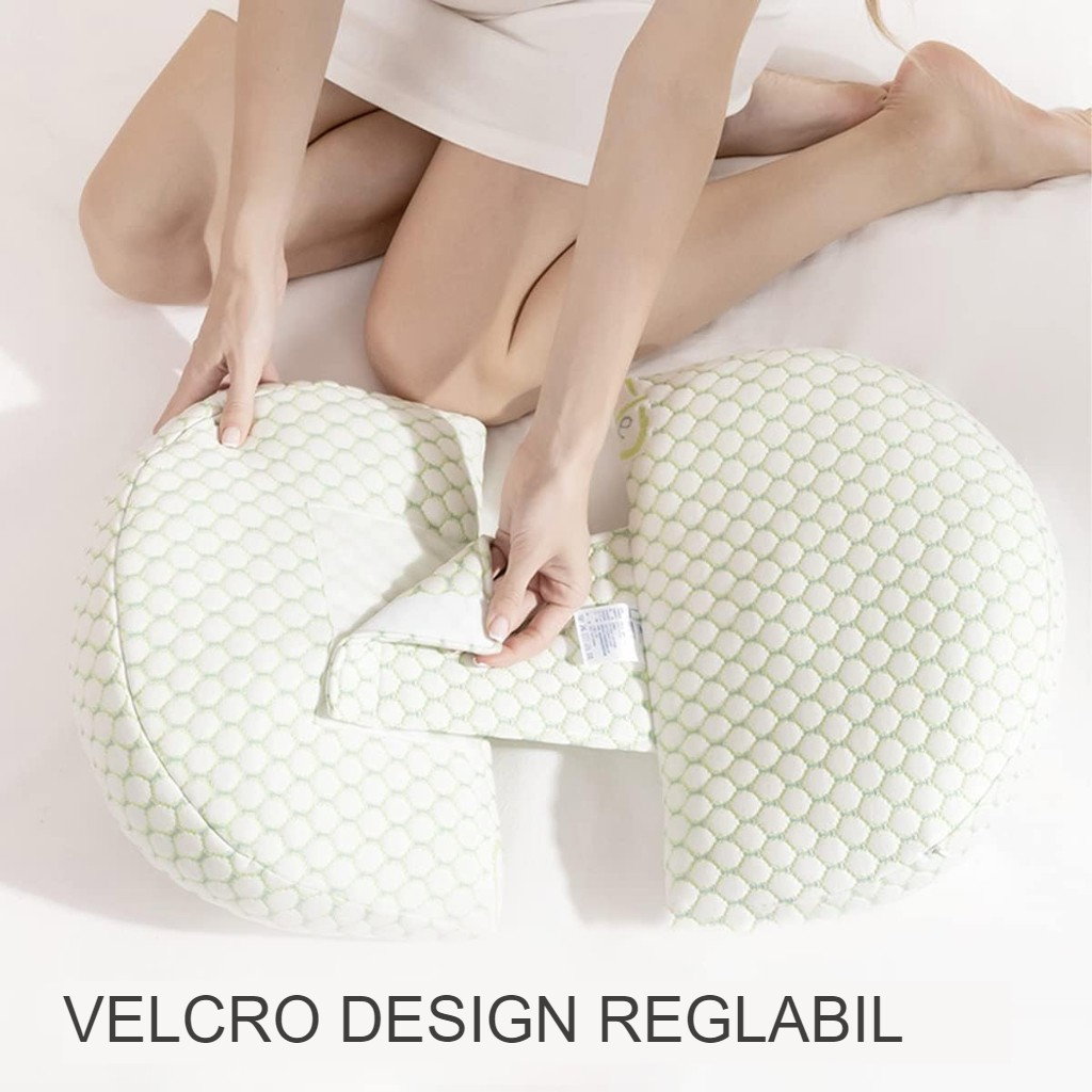 Set Perna pentru Gravide, Flippy, Husa Detasabila, Utilizare in Forma H si U, Reglabila, Latime Ajustabila, Proactive, Verde [4]