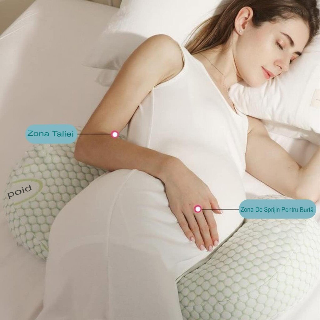 Set Perna pentru Gravide, Flippy, Husa Detasabila, Utilizare in Forma H si U, Reglabila, Latime Ajustabila, Proactive, Verde [5]