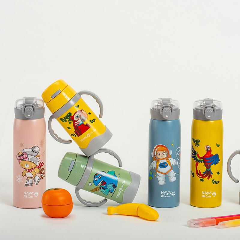 Sticla termoizolanta Nava We care 300 ml albastru [6]