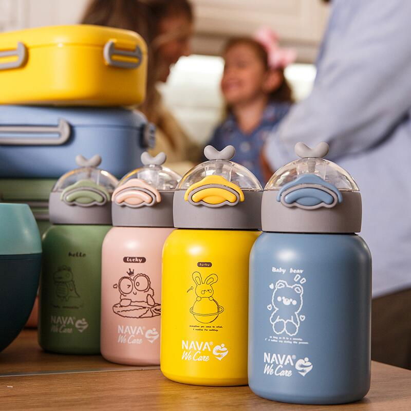 Sticla termoizolanta Nava We care 350 ml albastru [5]