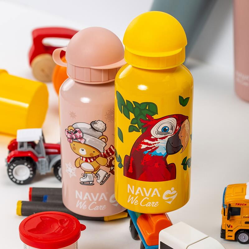 Sticla termoizolanta Nava We care 400 ml albastru [6]