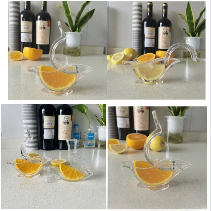 Storcator de Citrice Manual, Flippy, Rezistente, Usor de Folosit si Depozitat, Durabil, Calitativ, 12x5cm, Model Pasare, Transparent [2]