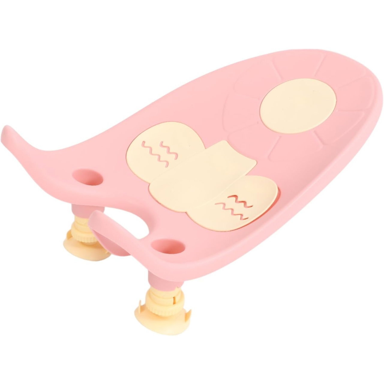 Suport de Baie Bebelusi, Flippy, 0-12 luni, Montare pe Chiuveta/Lavoar/Cada, Ventuze Antiderapante cu Intaltime Reglabila, 50 x 24 x 12.5 cm, Roz [5]