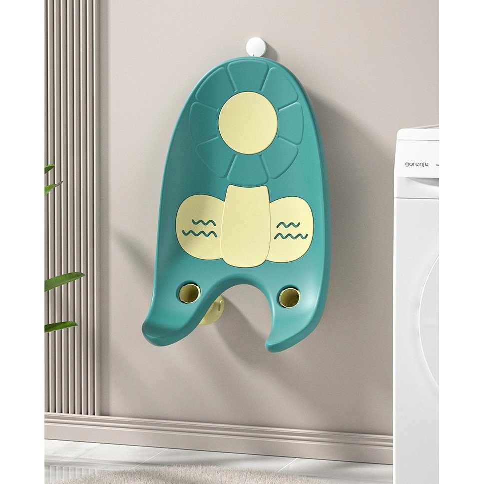 Suport de Baie Bebelusi, Flippy, 0-12 luni, Montare pe Chiuveta/Lavoar/Cada, Ventuze Antiderapante cu Intaltime Reglabila, 50 x 24 x 12.5 cm, Verde [2]