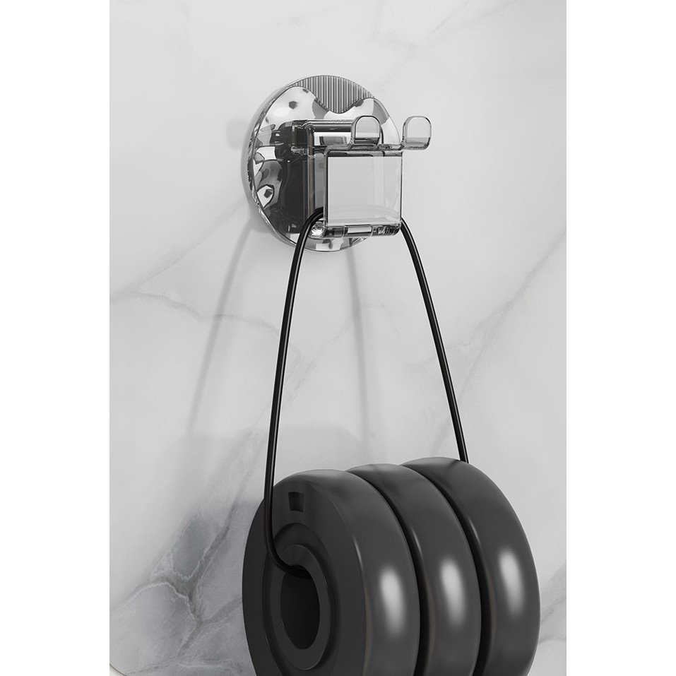 Suport Multifunctional 2 in 1, Pahar si Suport pentru Periuta de Dinti, Flippy, Plastic, Dimensiune: 10.4 x 7.3 x 7.3 cm, Albastru [6]