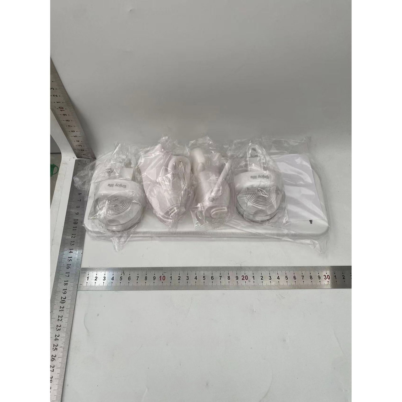 Suport pentru Baie, Flippy, Montare pe Perete, Model Pisicute, ABS, Adeziv, Raft pentru Depozitare, 33.4x17.7 cm, Alb [2]