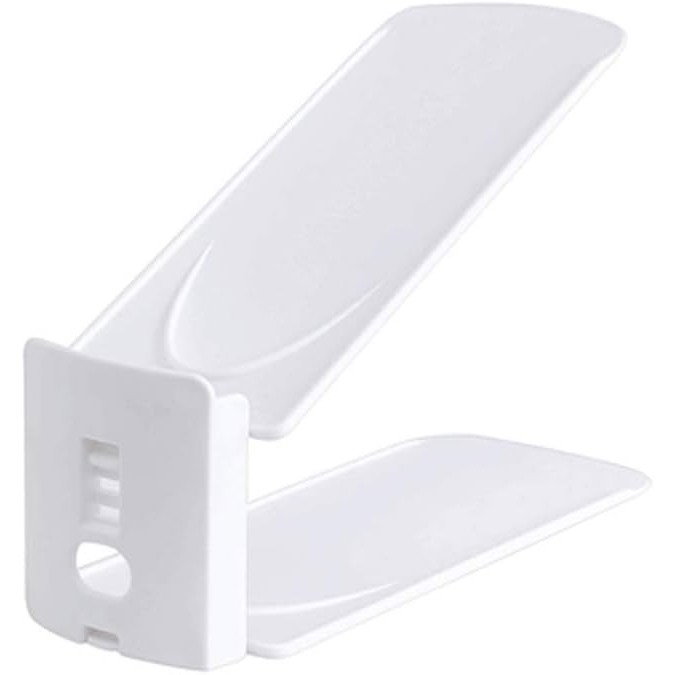 Suport pentru Pantofi, Flippy, din Plastic, Reglabil, 2 Niveluri, 27 x 10 x 20 cm, Alb [1]