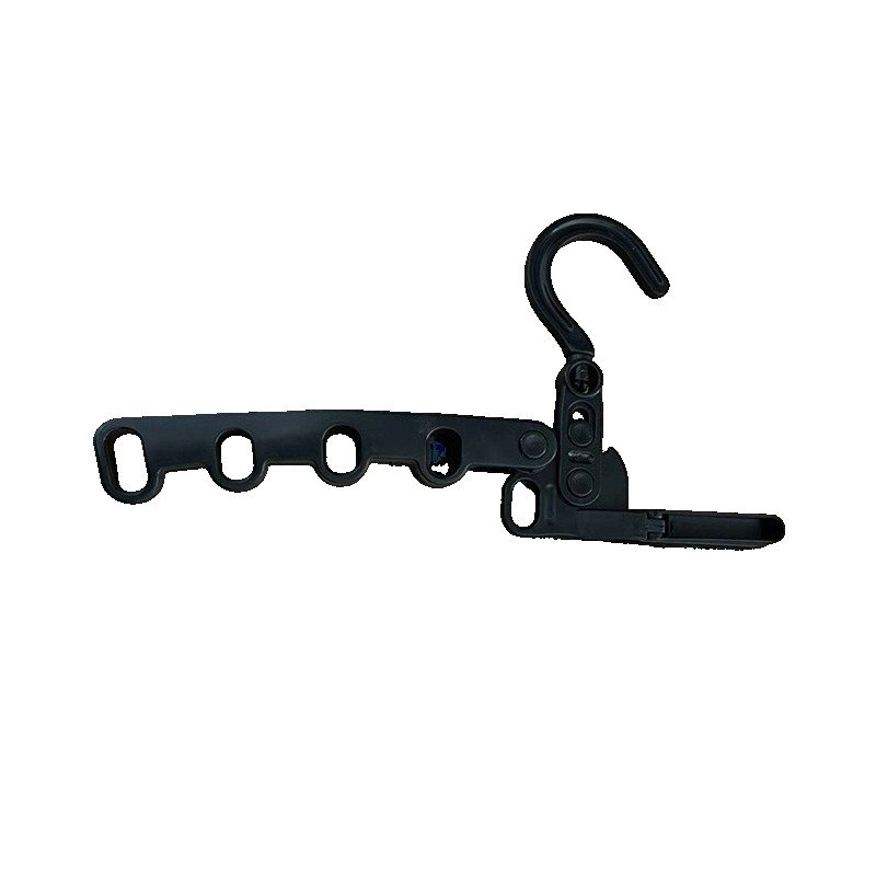 Suport Umerase, Flippy, Pliabil, Portabil, 5 Gauri pentru Umerase, Rotire 360 Grade, din Plastic, Negru [1]