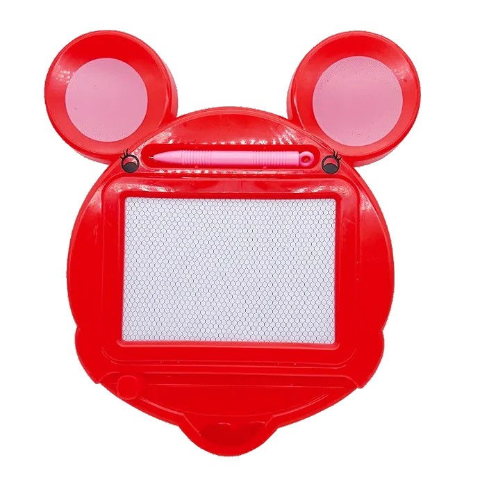 Tabla Magnetica pentru desen Flippy, Pix, forma Soricel, dimensiuni 23x26.5 cm, Dezvolta Creativitatea, Rosu [1]