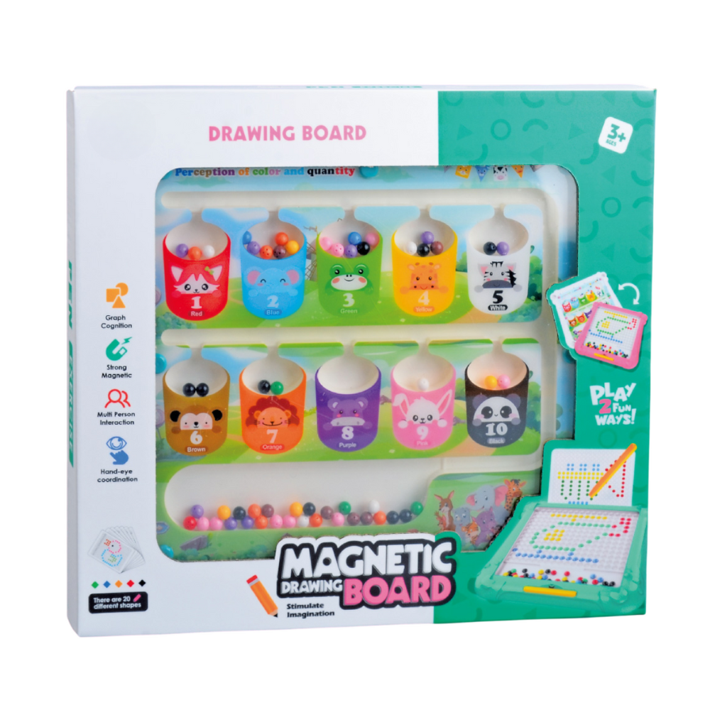 Tablita de desen 2 in 1 cu magneti - Culori si numere [1]