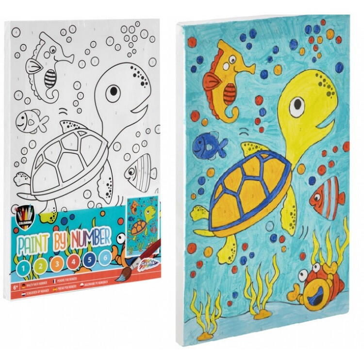 Tablou pictez pe numere - Broscuta testoasa [1]