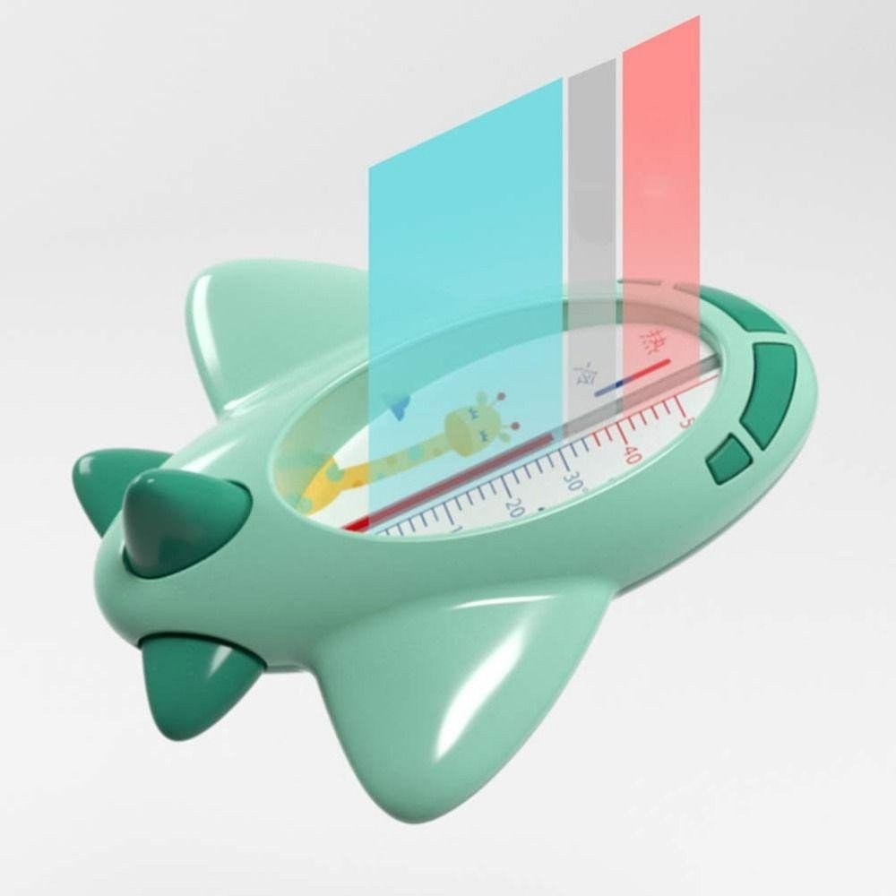 Termometru pentru Baie, Flippy, Plutitor, Rezistent la apa, Multifunctional, Model Avion, 11x10x4 cm, Verde [4]