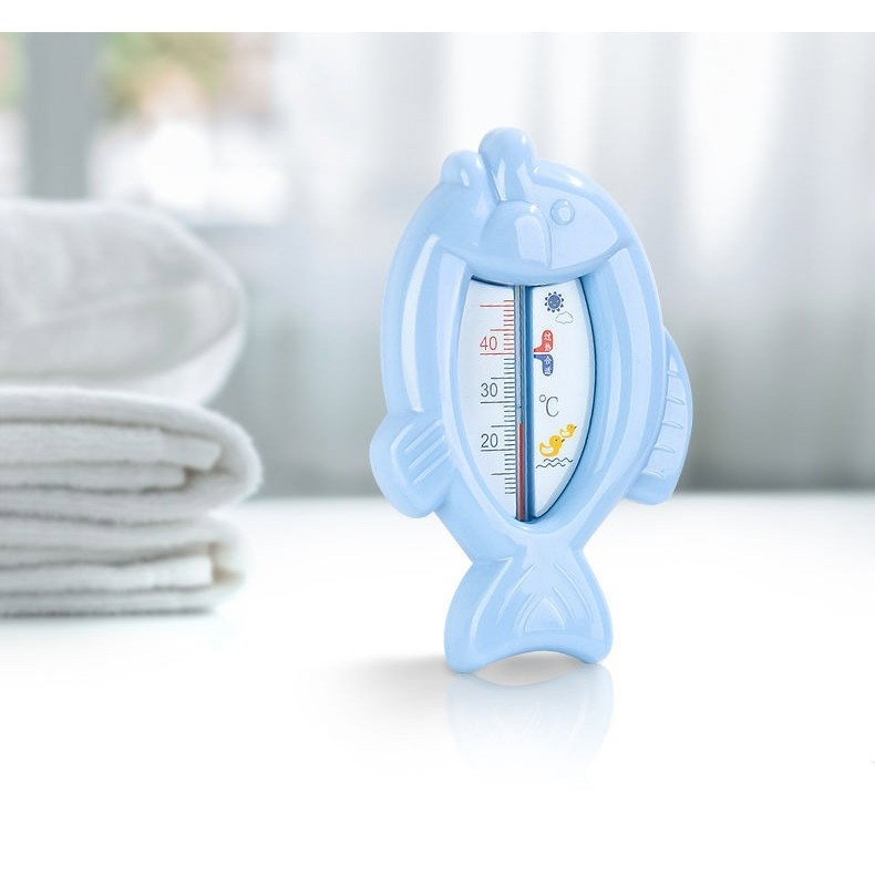 Termometru pentru Baie, Flippy, Plutitor, Rezistent la apa, Multifunctional, Model Peste, 15.5x9.5x2 cm, Albastru [5]