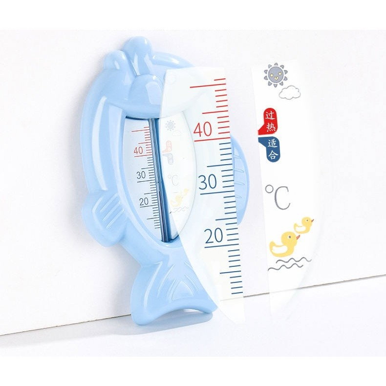 Termometru pentru Baie, Flippy, Plutitor, Rezistent la apa, Multifunctional, Model Peste, 15.5x9.5x2 cm, Albastru [2]