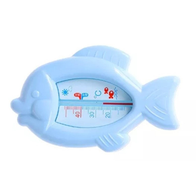 Termometru pentru Baie, Flippy, Plutitor, Rezistent la apa, Multifunctional, Model Peste, 15.5x9.5x2 cm, Albastru [1]
