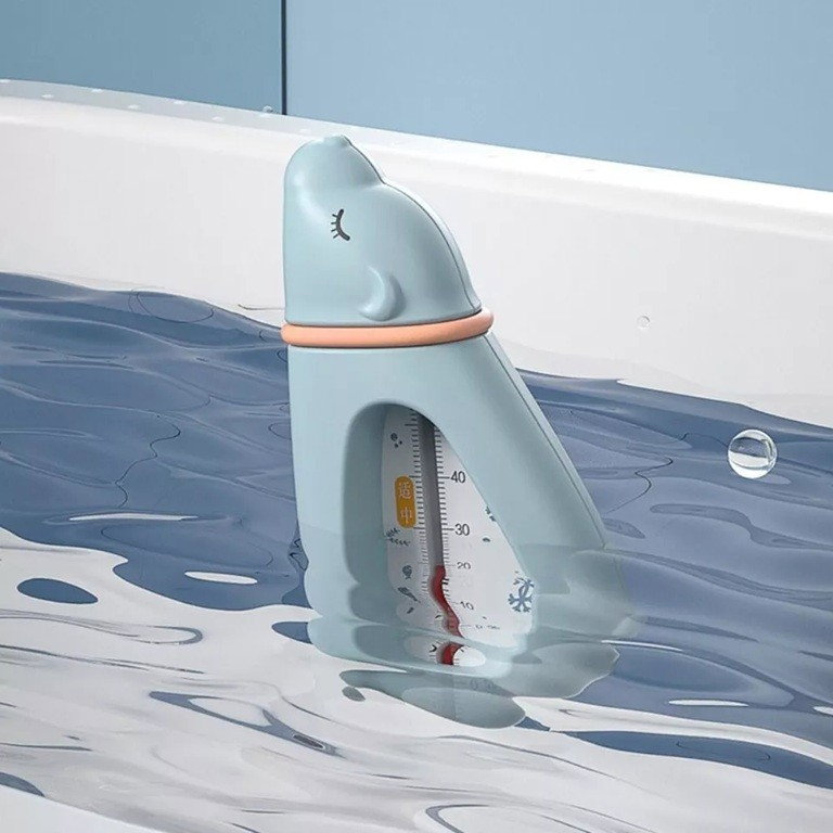 Termometru pentru Baie, Flippy, Plutitor, Rezistent la apa, Multifunctional, Model Urs Polar, 15x7.5x4 cm, Albastru [4]