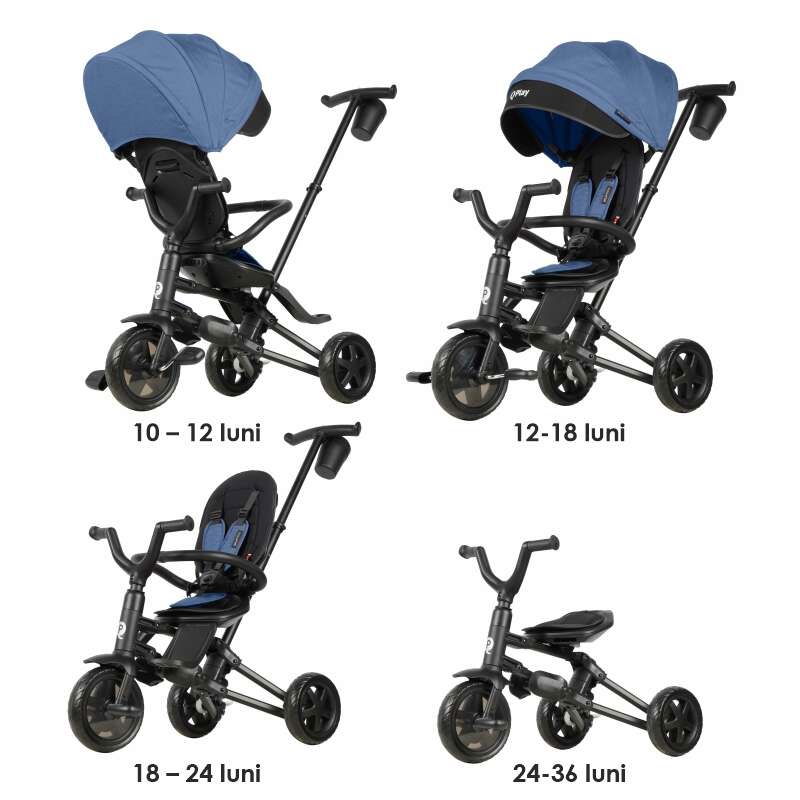 Tricicleta ultrapliabila Qplay Nova Niello Albastru [23]