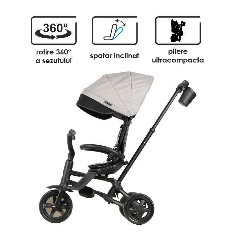 Tricicleta ultrapliabila Qplay Nova Niello Gri [21]
