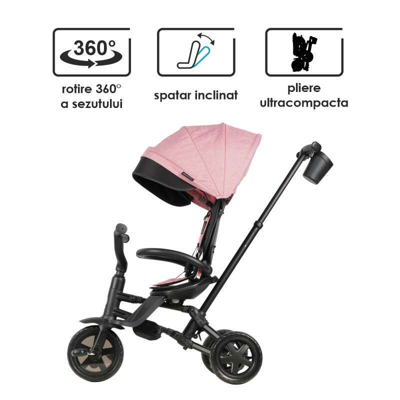 Tricicleta ultrapliabila Qplay Nova Niello Roz [21]