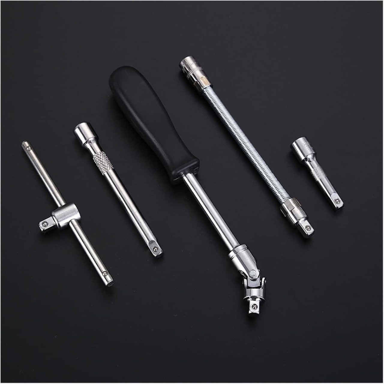 Trusa Chei Tubulare, Set 53 de Piese, Flippy, Surubelnita, Clichet, Tubulare, Imbus, Prelungitor, 27 x 20 x 5 cm, 1.7 kg, Cutie Verde [2]