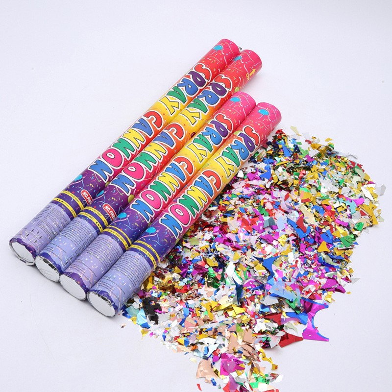 Tub de Confetti, Flippy, Clasic, 80x5 cm, Confetii Asortate din Plastic, Eliberare prin Rasucire, Multicolor [6]