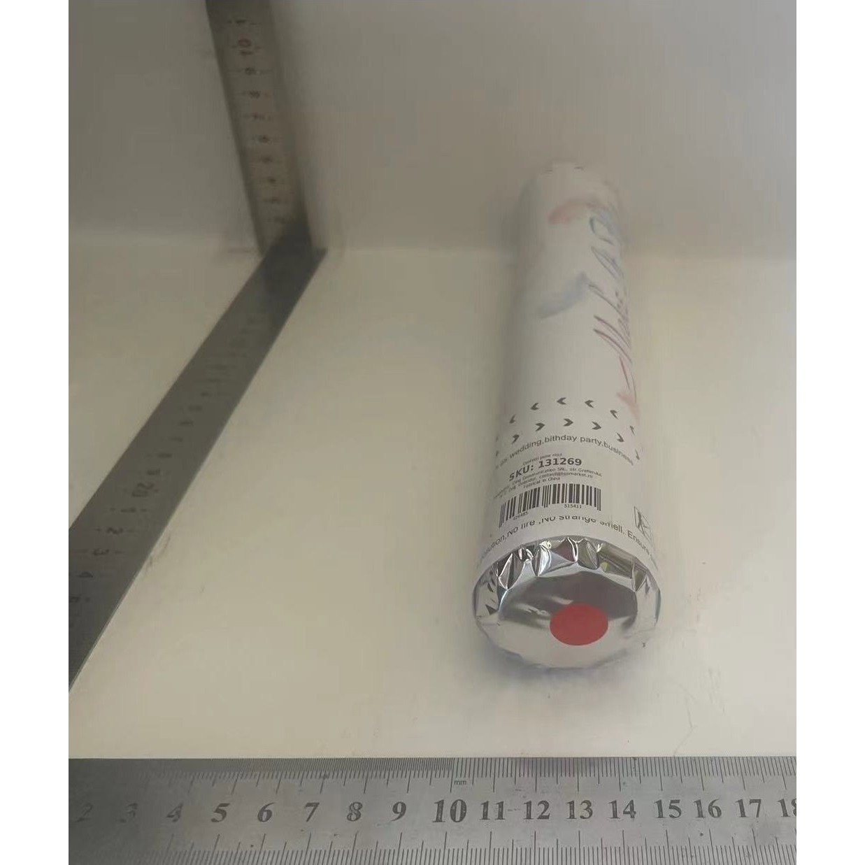 Tub de Confetti, Flippy, Model Pene, 27 cm, Make It Fly, Rosu [7]