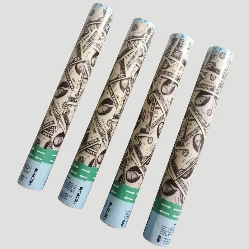 Tub de Confetti, Flippy, Money, 30x5 cm, Confetii Asortate Model Dolari, Eliberare prin Rasucire, Multicolor [2]