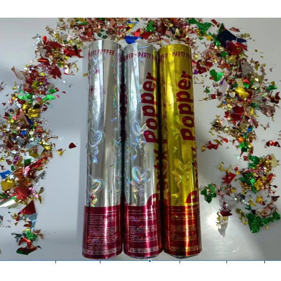 Tub de Confetti, Flippy, Party Popper, 30x5 cm, Confetii Asortate din Aluminiu, Multicolor [5]