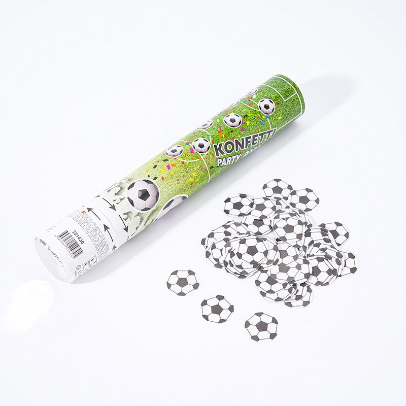 Tun Confetti, Flippy, Model Mingi de Fotbal, 40 cm, Ambalaj din Carton, Eliberare prin Rasucire, Alb Negru [4]