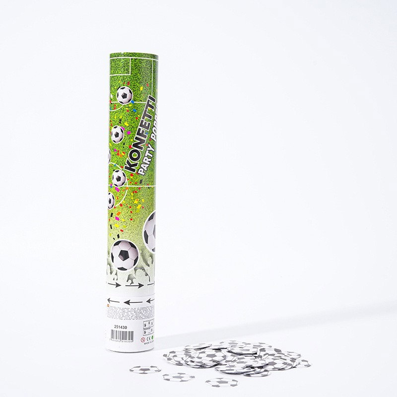 Tun Confetti, Flippy, Model Mingi de Fotbal, 40 cm, Ambalaj din Carton, Eliberare prin Rasucire, Alb Negru [3]