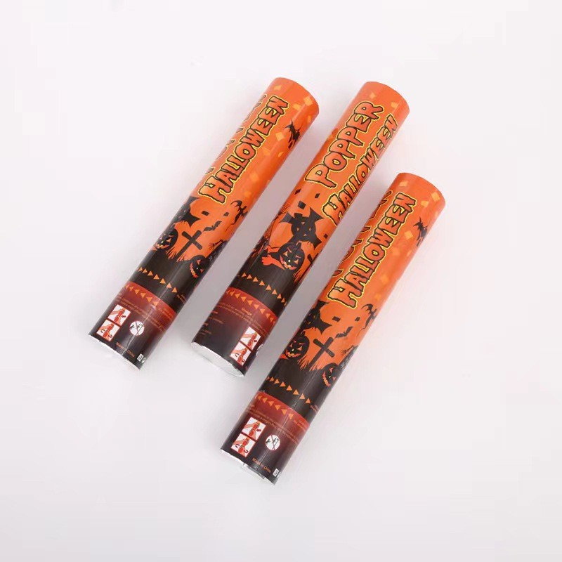 Tun de Confetti, 30 cm. Flippy, Model Halloween, Confetti din Hartie, Multicolor [5]