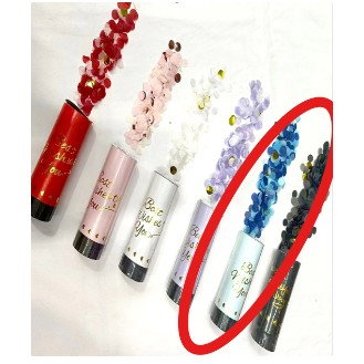 Tun de Confetti, Flippy, Best Wishes 11 x 4 cm, Model Buline din Hartie si Folie, Albastru [6]